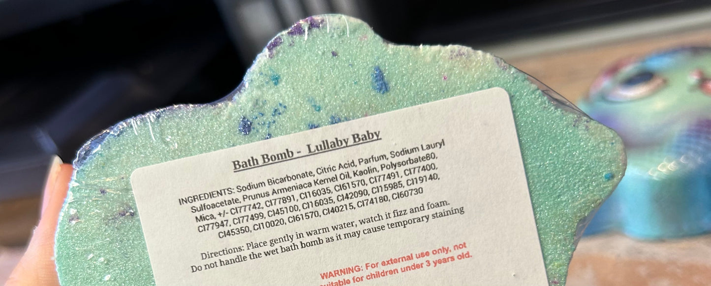 Gab mermaid bath bomb 130g lullaby baby scent