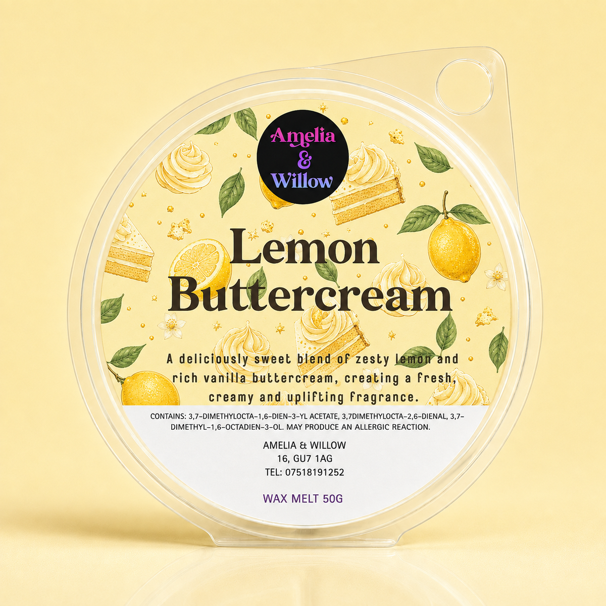 Lemon Buttercream Wax Melt – 50g