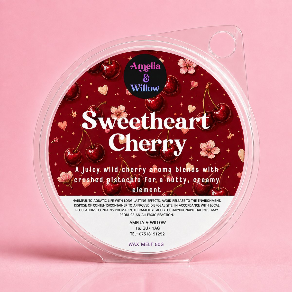 Sweetheart Cherry Wax Melt – 50g