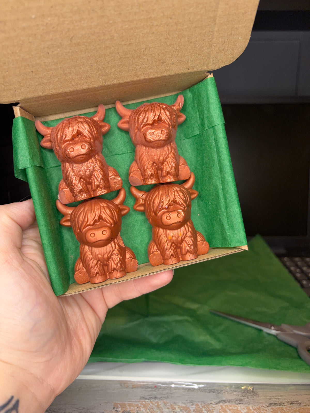 Highland Cow Wax Melts – Box of 4 | Choose Your Scent