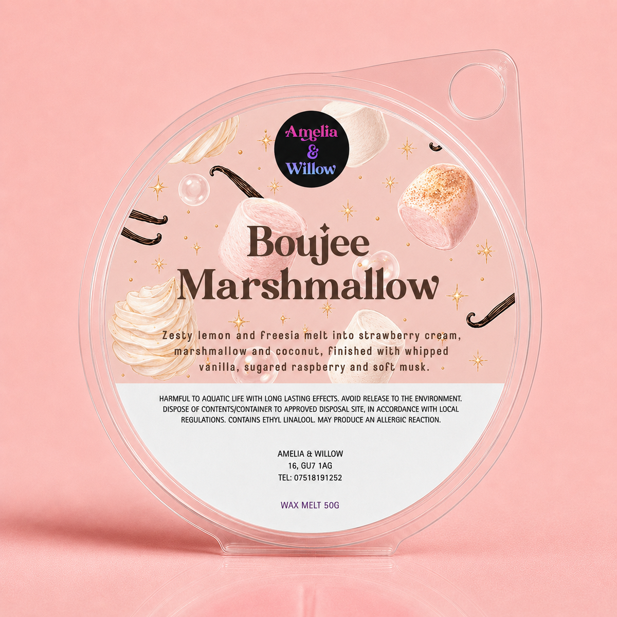 Boujee Marshmallow Wax Melt – 50g