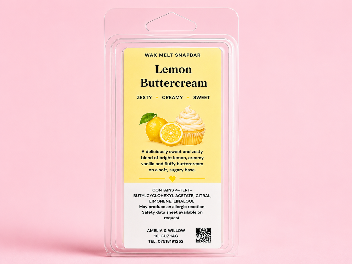 Lemon Buttercream Wax Melt Snap Bar