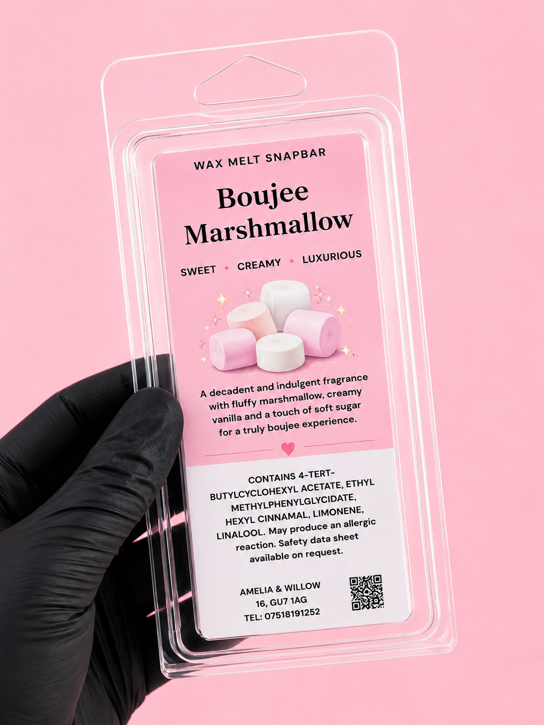 Boujee Marshmallow Wax Melt Snap Bar