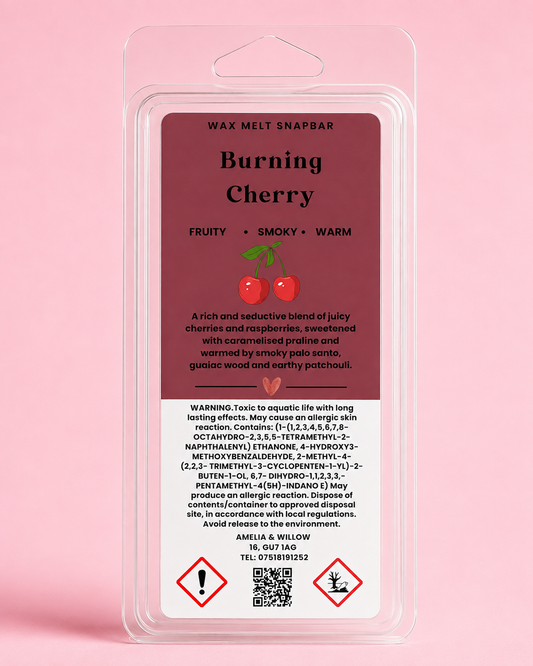 Burning Cherry Wax Melt Snap Bar