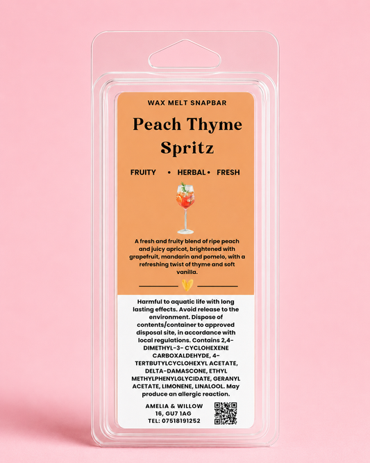Peach Thyme Spritz Wax Melt Snap Bar