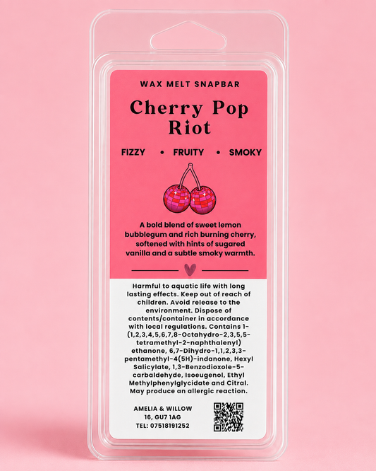 Cherry Pop Riot Wax Melt Snap Bar
