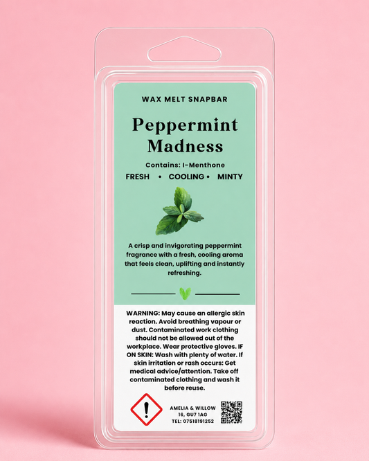 Peppermint Madness Wax Melt Snap Bar