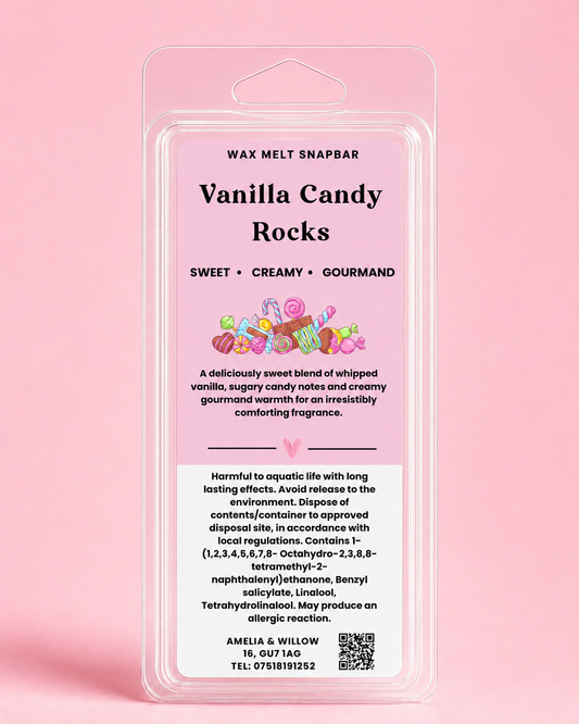 Vanilla Candy Rocks Wax Melt Snap Bar