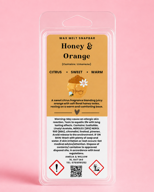 Honey & Orange Wax Melt Snap Bar
