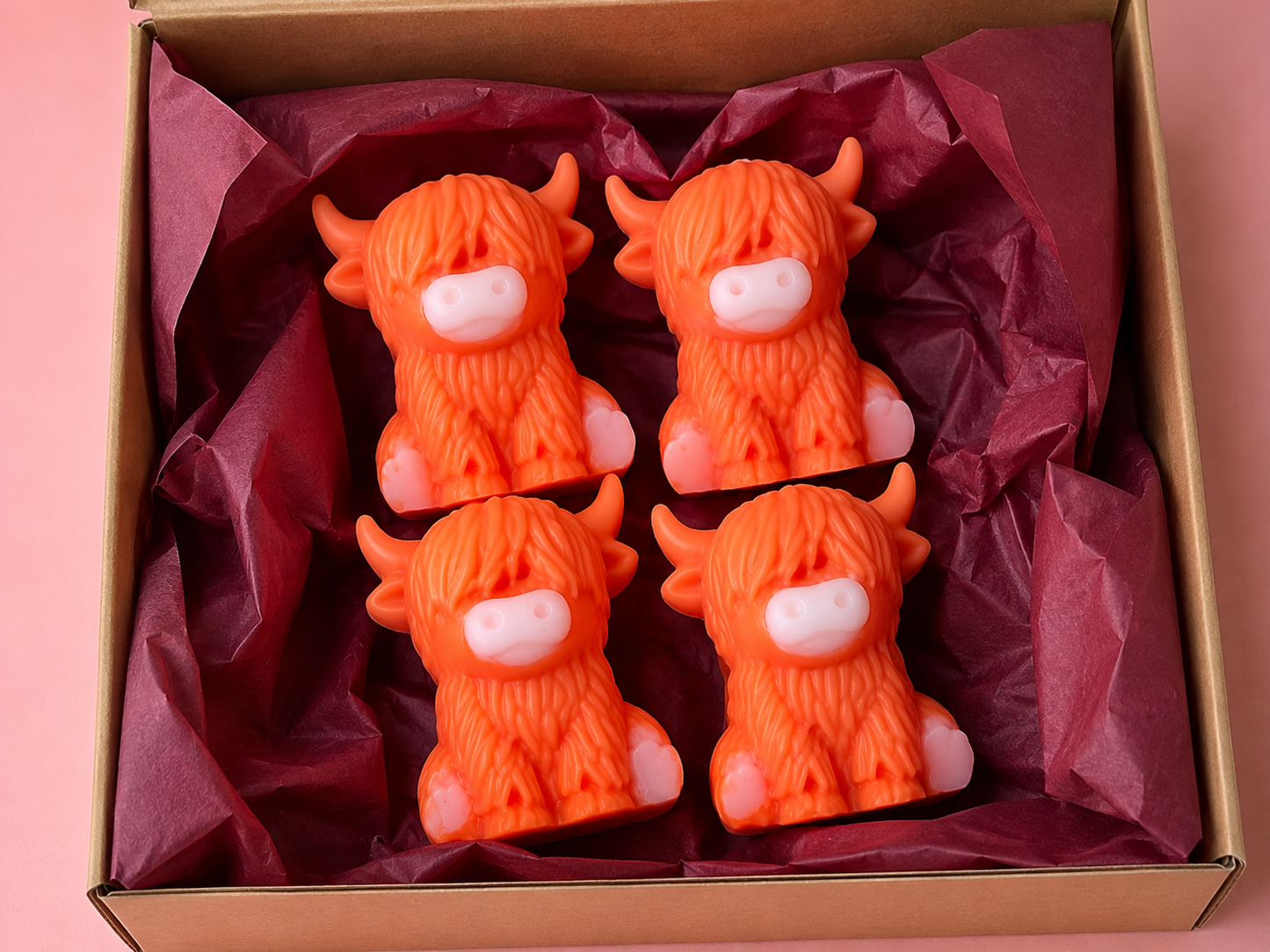 Highland Cow Wax Melts – Box of 4