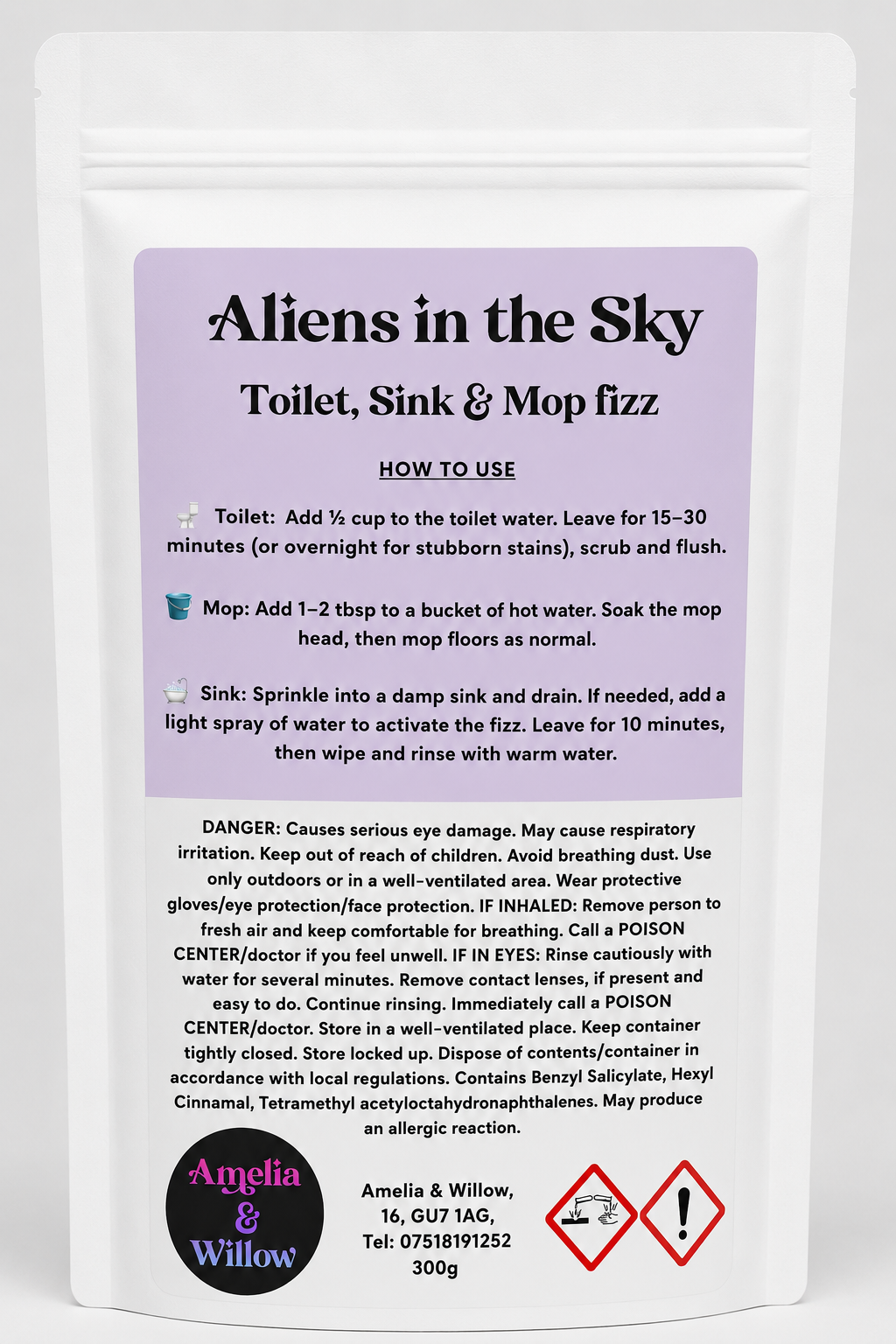 Aliens in the Sky Toilet, Sink & Mop Fizz Powder