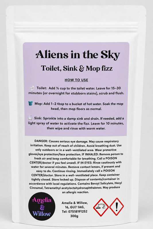 Aliens in the Sky Toilet, Sink & Mop Fizz Powder
