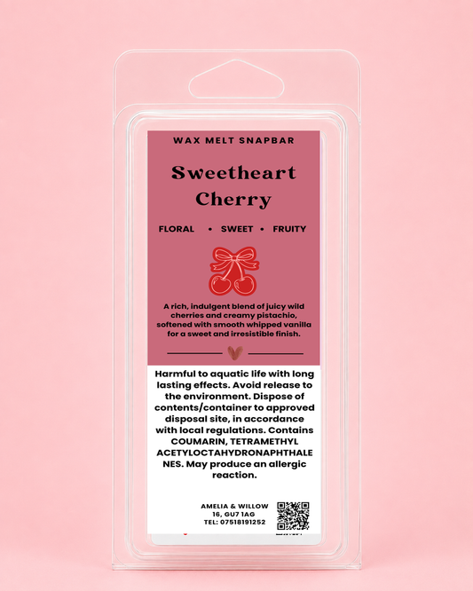 Sweetheart Cherry Wax Melt Snap Bar