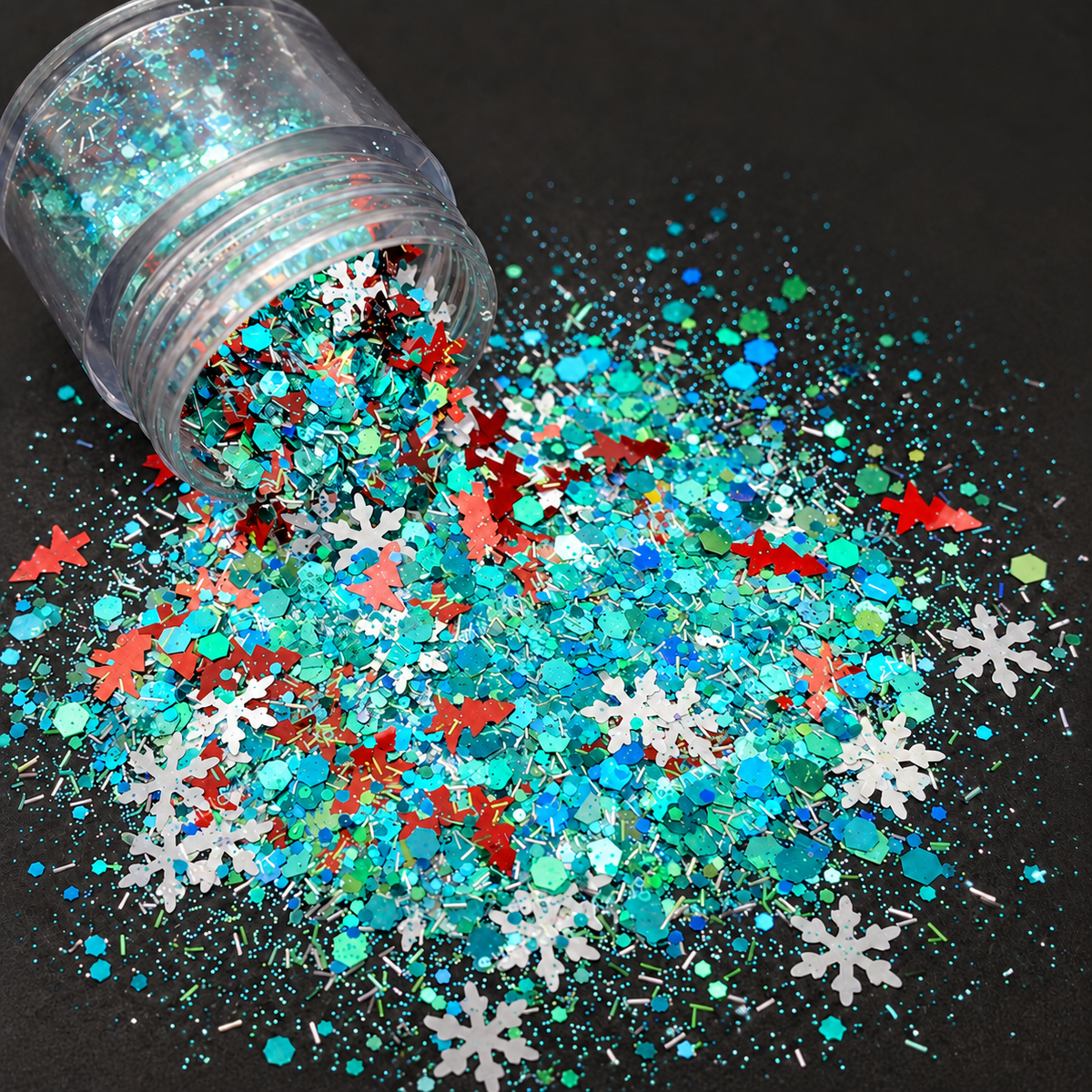 North pole magic glitter falling out of tub