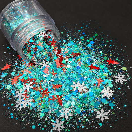 North pole magic glitter falling out of tub